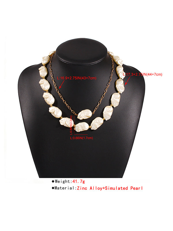 Original Chic Irregular Pearl Necklace by migunica