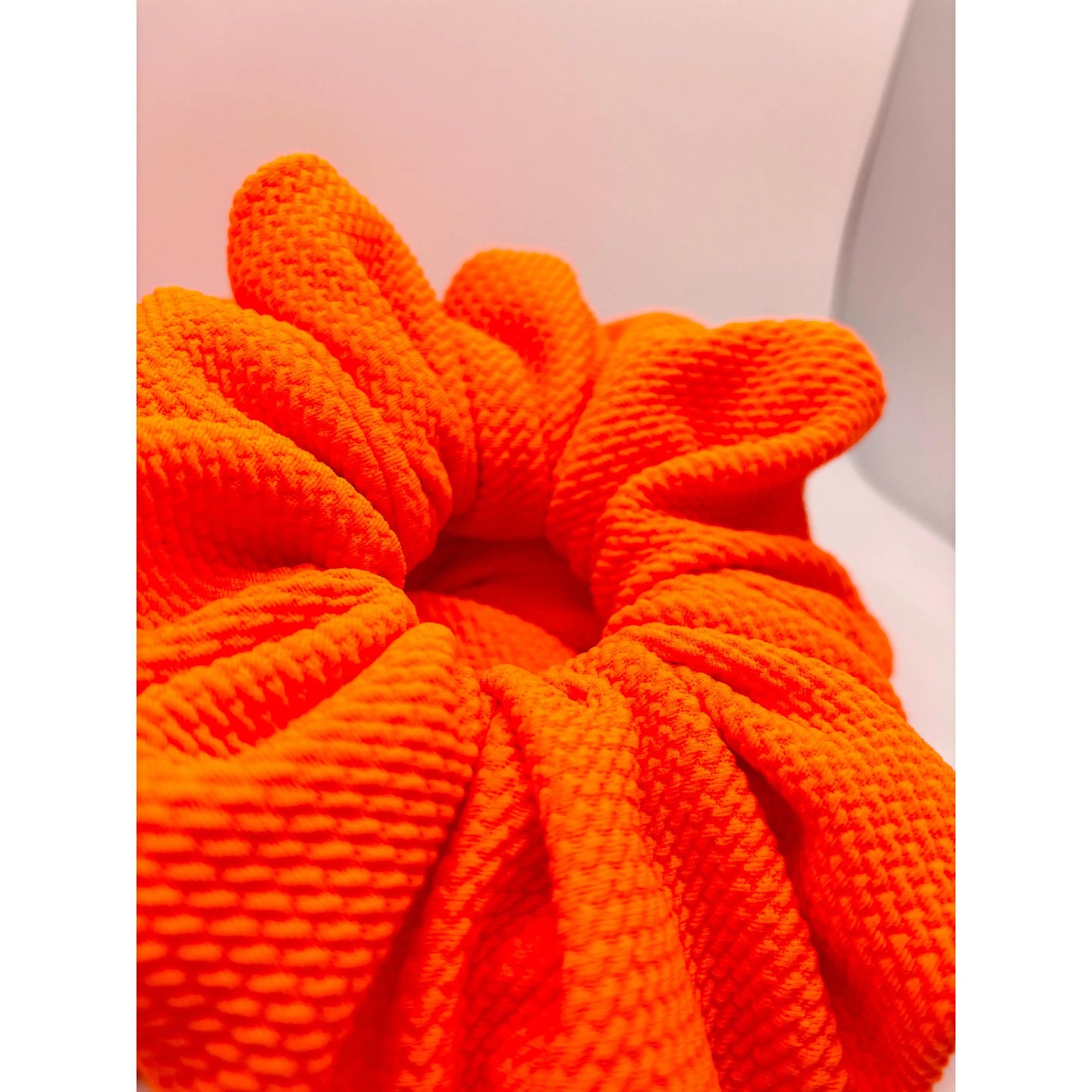 Neon Orange Bullet Scrunchie by Enchanted Scrunch