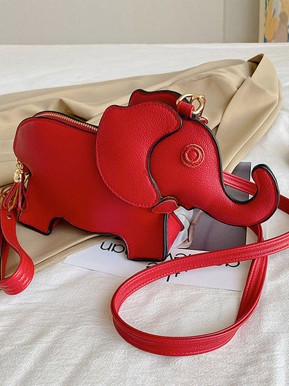 PU Elephant Shape Shoulder Bag Handbag by migunica