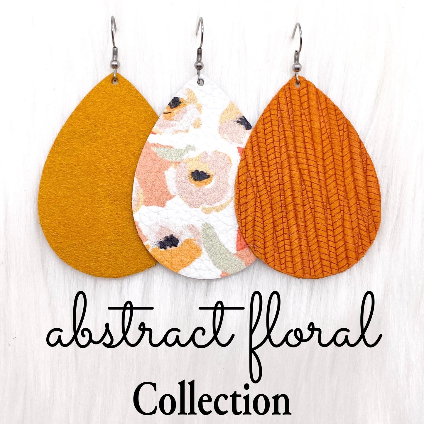 2.5" Abstract Floral Mini Collection -Earrings by Doohickies Wholesale