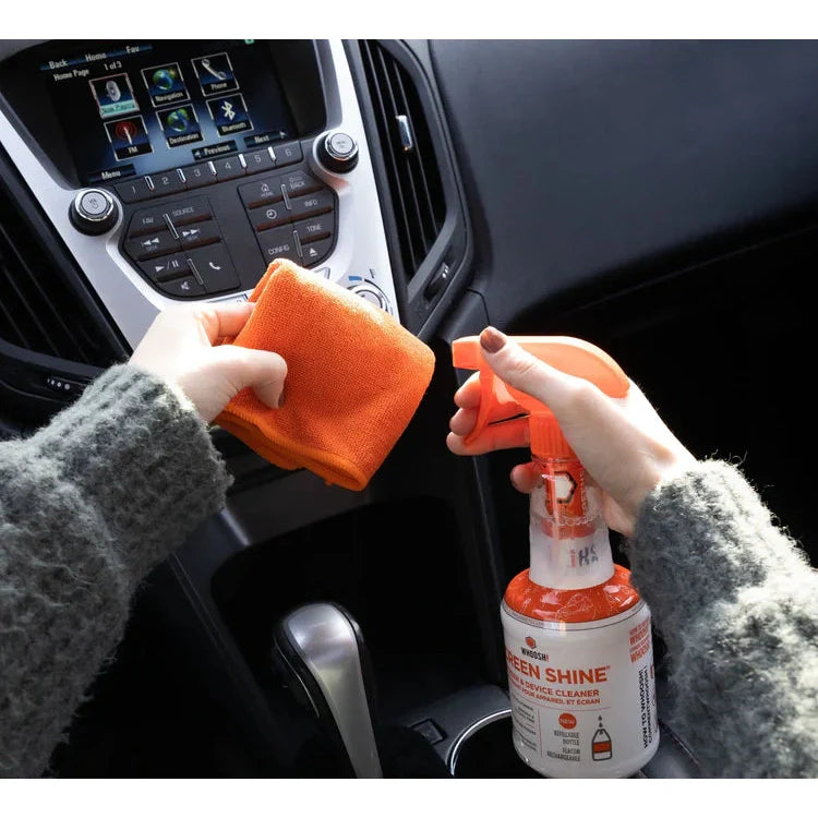 Whoosh! Screen Shine 500ML Refillable Spray Bottle With Microfibre Cloth Non-Toxic Alcohol & Ammonia Free Formula by Level Up Desks