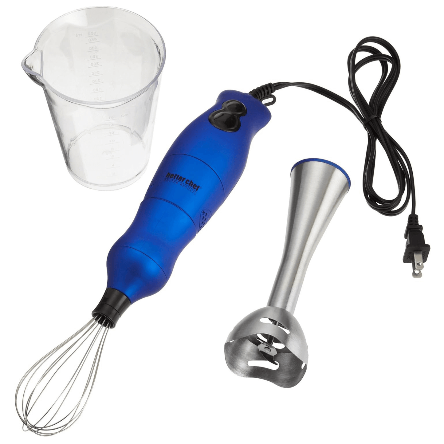 Better Chef 200W DualPro Immersion Blender Hand-Mixer with Cup and Beater by Jupiter Gear Home