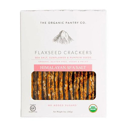 The Organic Pantry Co. - 'Himalayan Sea Salt' Flaxseed Crackers (5OZ) by The Epicurean Trader