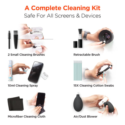 HyperGear ScreenWhiz 7-in-1 Complete Tech Cleaning Kit (15559-HYP) by Jupiter Gear Home