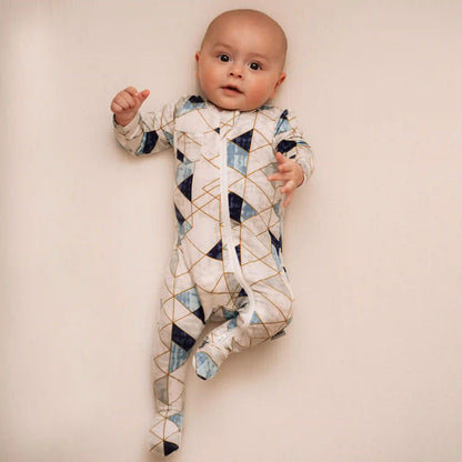 LEVI FOOTED JAMMIES by Milk Snob