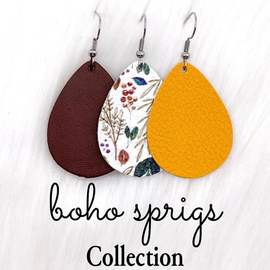 1.5" Boho Sprigs Mini Collection -Boho Earrings by Doohickies Wholesale