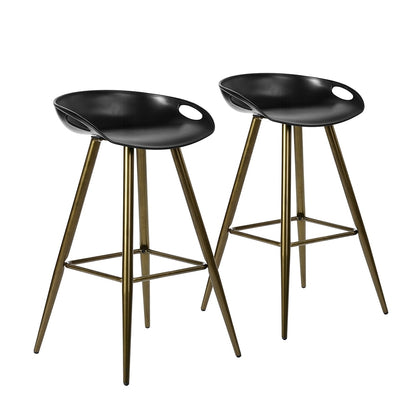 Bak Bar & Counter Stool (Set of 2) - Black & Gold