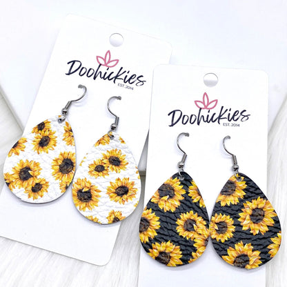 1.5" Sunflower Itty Bitties -Summer Earrings by Doohickies Wholesale