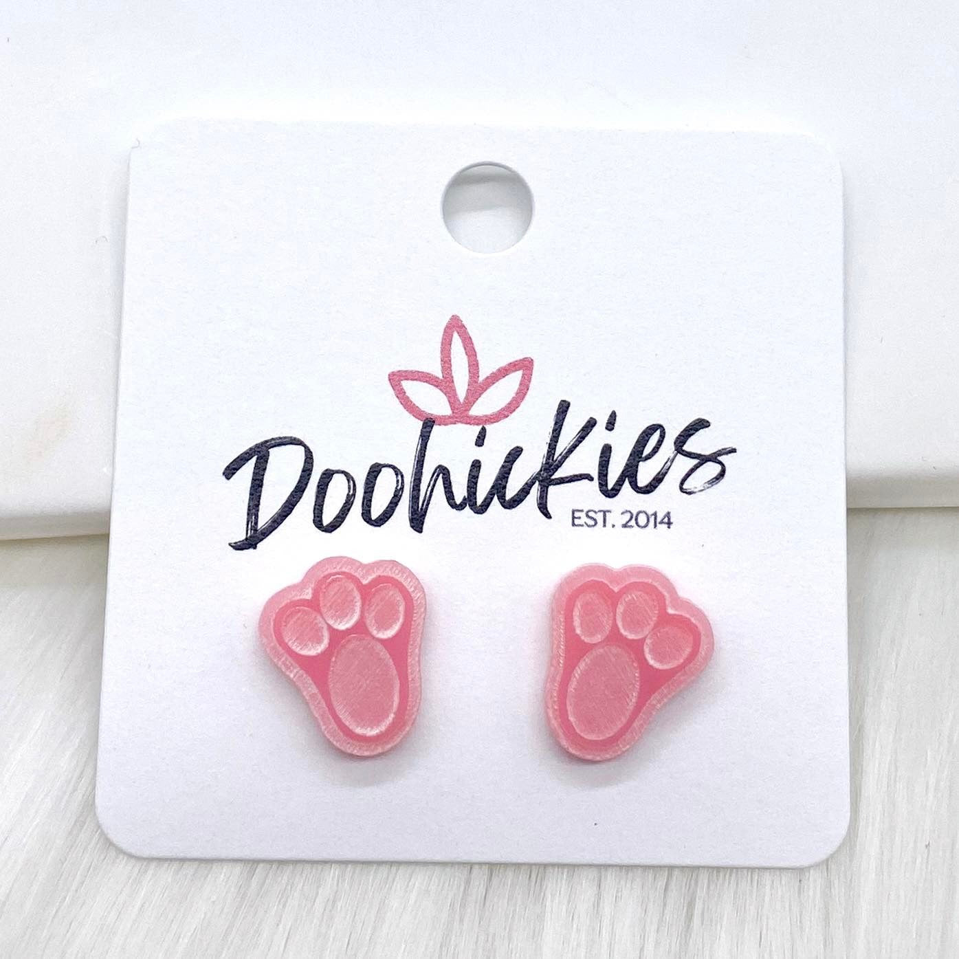 Pastel Bunny Paws -Earrings by Doohickies Wholesale