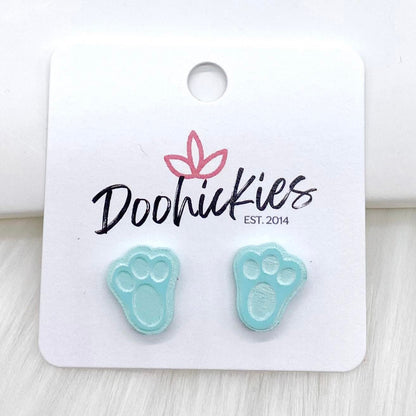 Pastel Bunny Paws -Earrings by Doohickies Wholesale