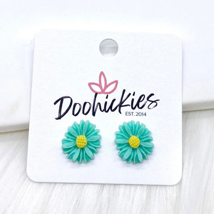 13mm Daisy Studs -Earrings by Doohickies Wholesale