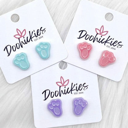 Pastel Bunny Paws -Earrings by Doohickies Wholesale