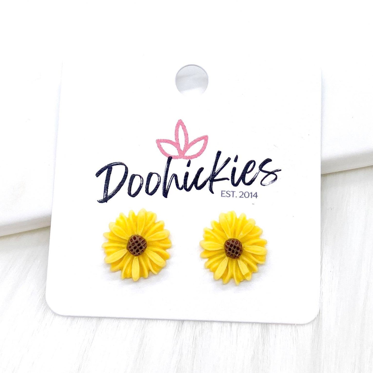 13mm Daisy Studs -Earrings by Doohickies Wholesale