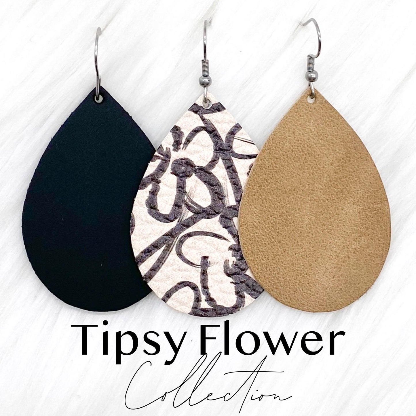 2" Tipsy Flower Mini Collection -Earrings by Doohickies Wholesale