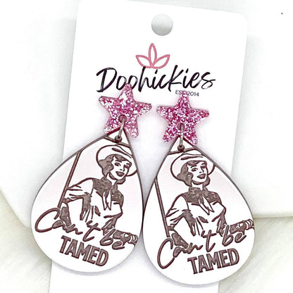 2" Boujee Cowgirl Acrylic Dangle Collection - Earrings by Doohickies Wholesale