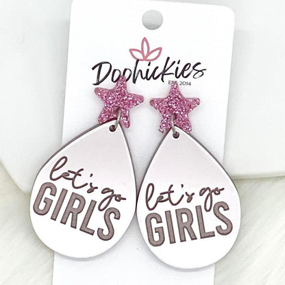 2" Boujee Cowgirl Acrylic Dangle Collection - Earrings by Doohickies Wholesale