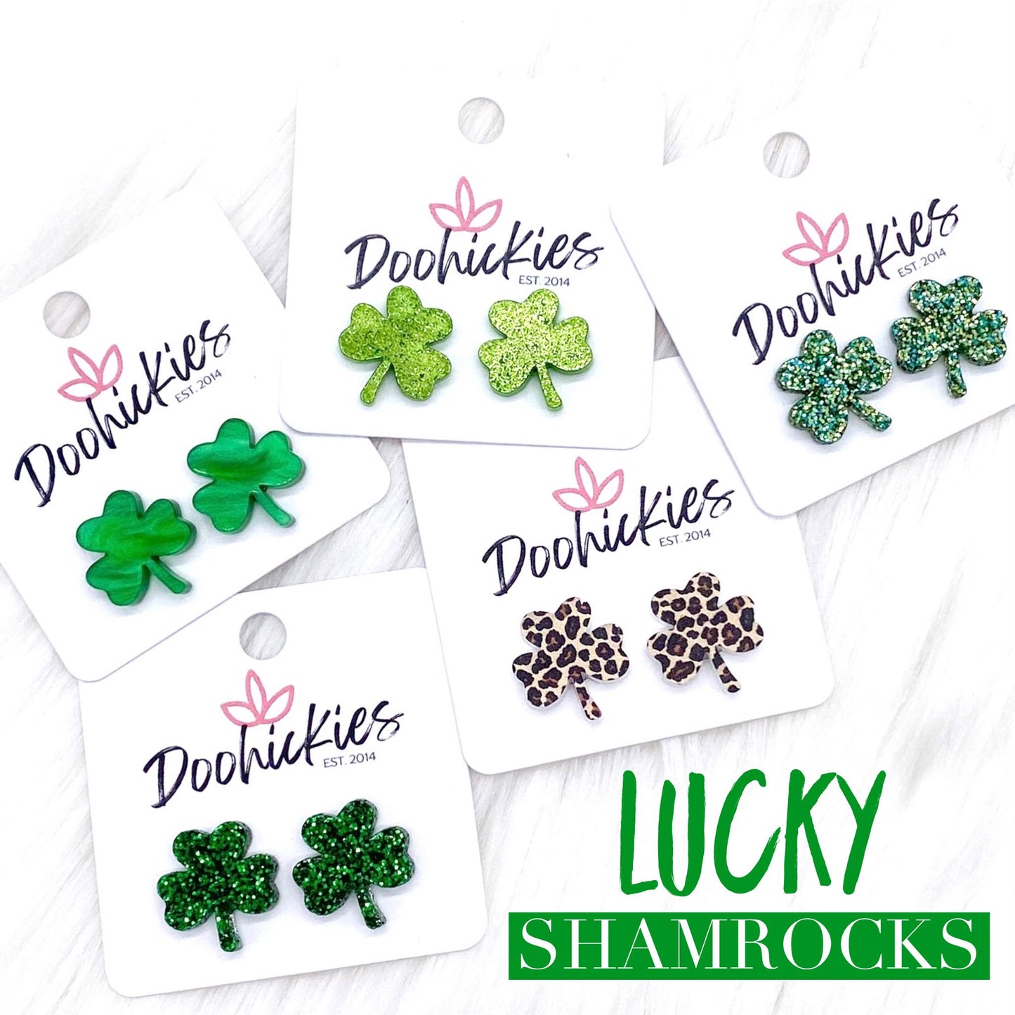 16mm Clover Studs (5 options) by Doohickies Wholesale