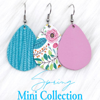 1.5" Spring Mini Collection (leather) -Earrings by Doohickies Wholesale