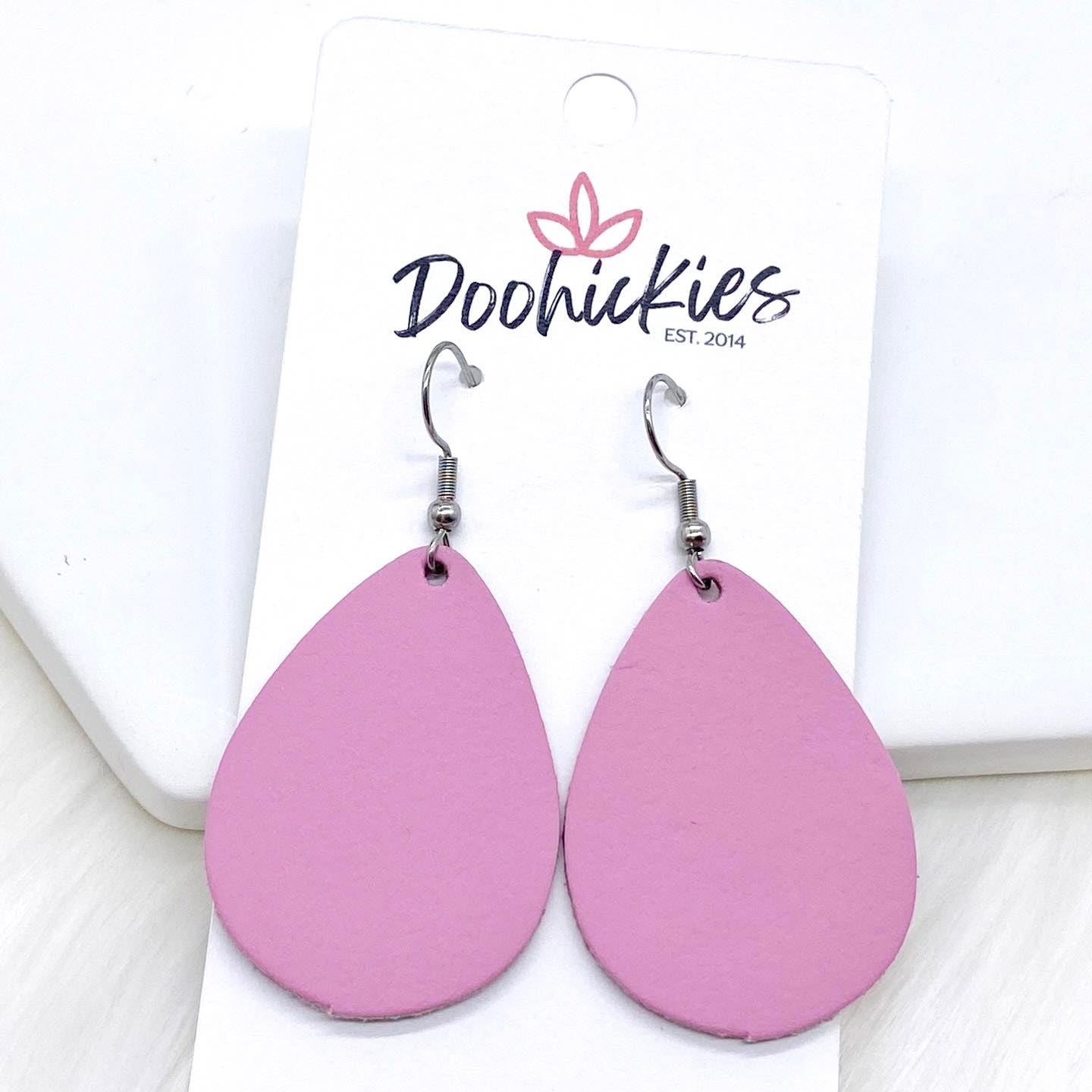 1.5" Spring Mini Collection (leather) -Earrings by Doohickies Wholesale