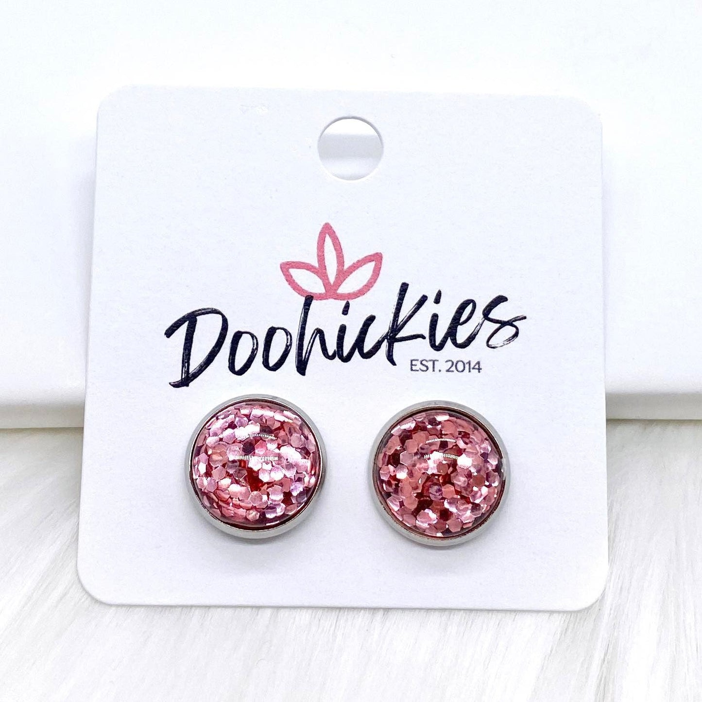 12mm Confetti Drops -Earrings by Doohickies Wholesale