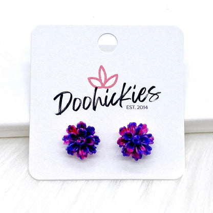 11mm Flower Singles -Earrings by Doohickies Wholesale