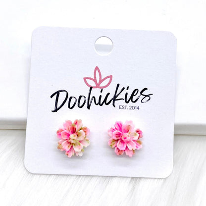 11mm Flower Singles -Earrings by Doohickies Wholesale