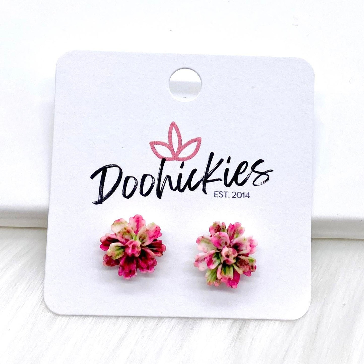 11mm Flower Singles -Earrings by Doohickies Wholesale