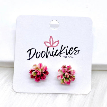 11mm Flower Singles -Earrings by Doohickies Wholesale