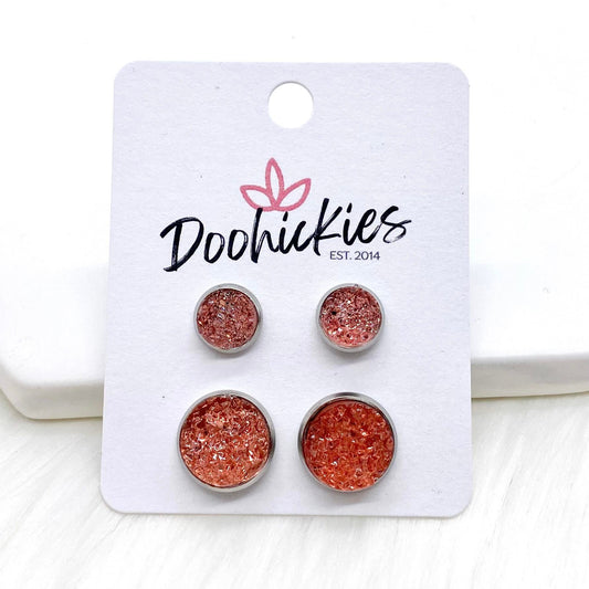 Flamingo Sparkles Mommy & Me Sets -Earrings by Doohickies Wholesale