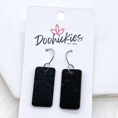 1.5" Neutral Bentley Bar Corkies -Earrings by Doohickies Wholesale