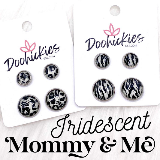 Iridescent Animal Mommy & Me -Earrings by Doohickies Wholesale