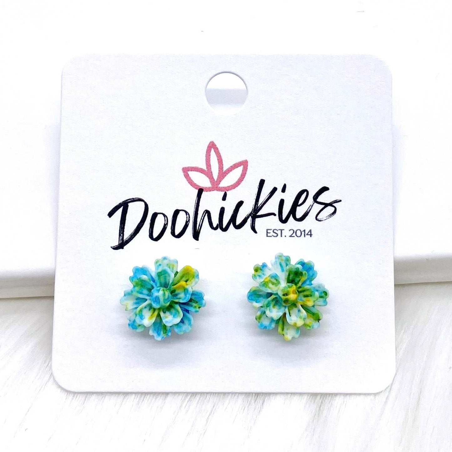 11mm Flower Singles -Earrings by Doohickies Wholesale