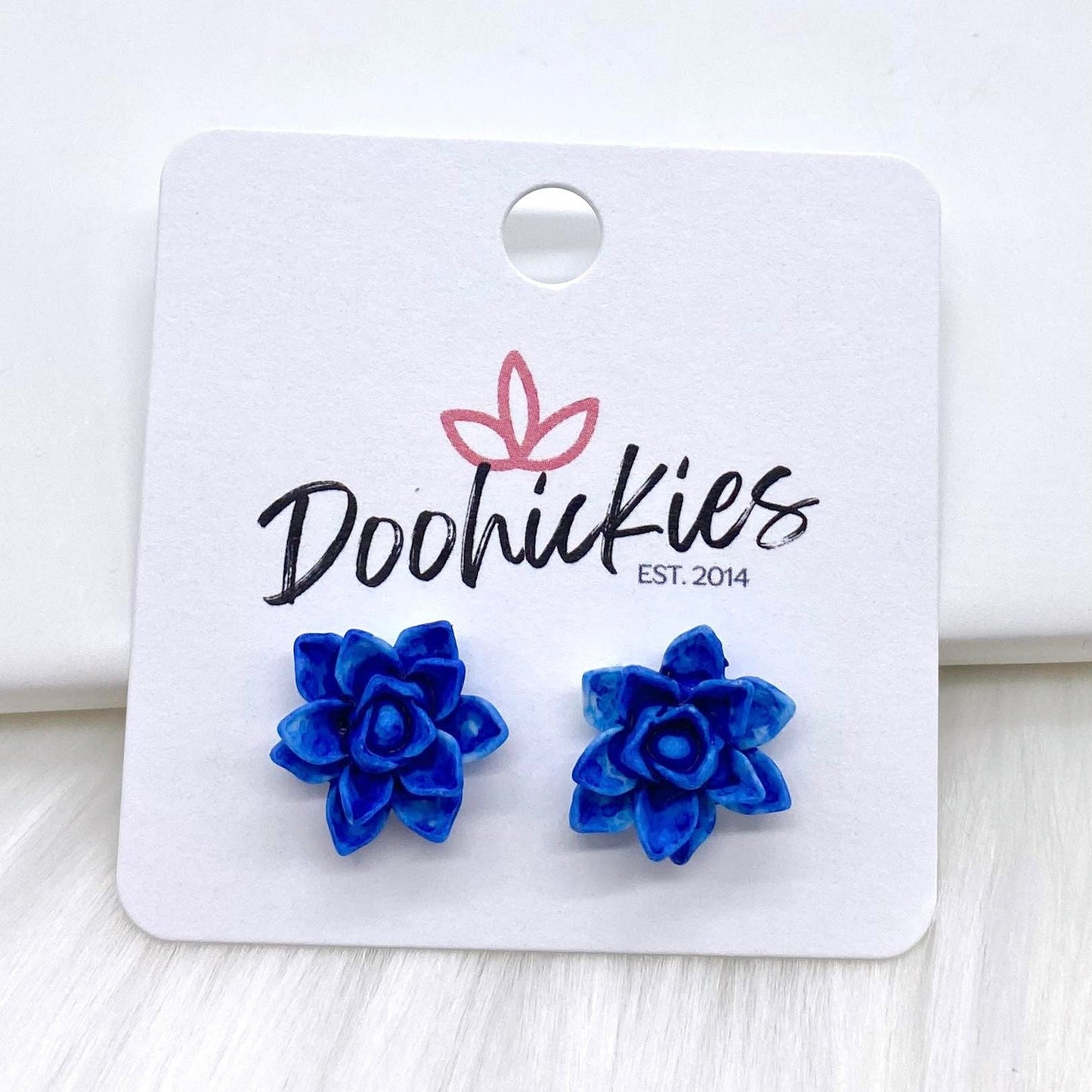 13mm Succulent Singles -Earrings by Doohickies Wholesale