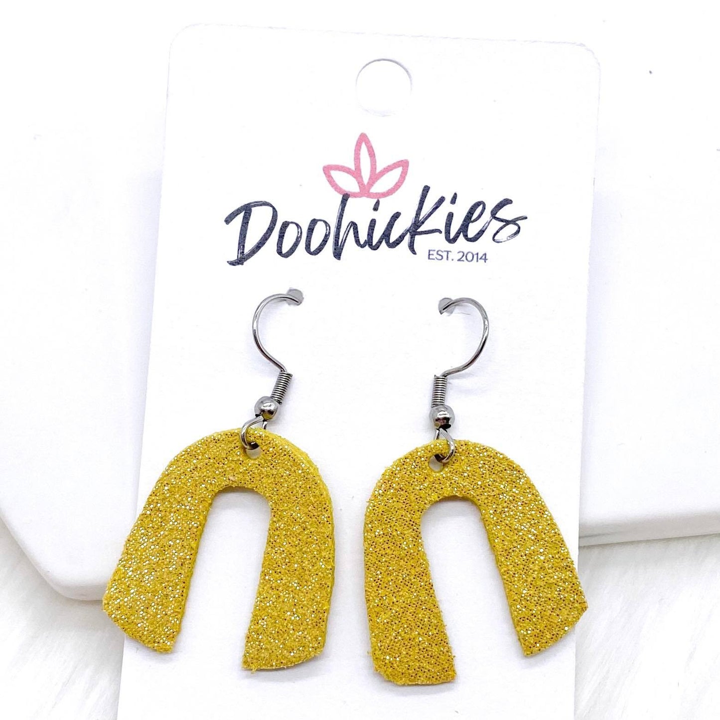 1.5" Lil' Aurora Shimmer Rainbows -Earrings by Doohickies Wholesale