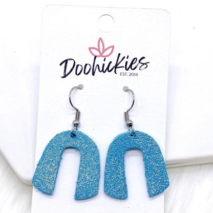 1.5" Lil' Aurora Shimmer Rainbows -Earrings by Doohickies Wholesale