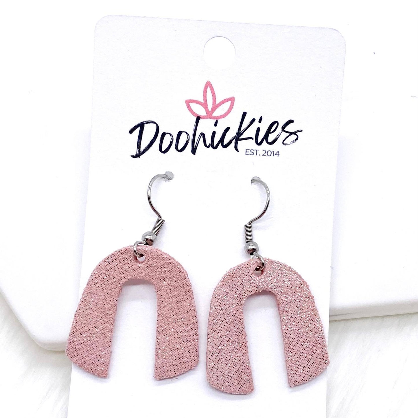 1.5" Lil' Aurora Shimmer Rainbows -Earrings by Doohickies Wholesale