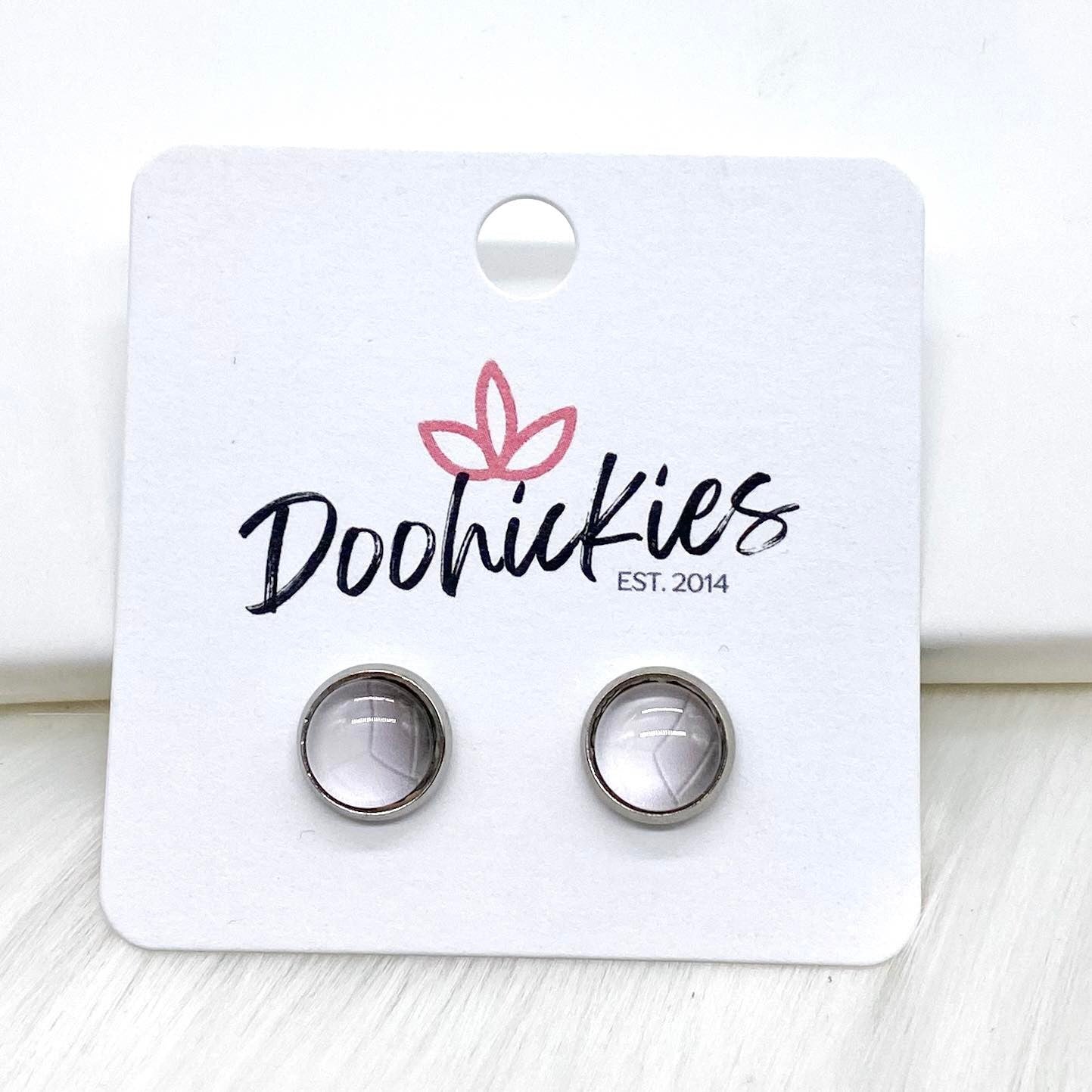 New Volleyball Singles in Stainless Steel Settings -Sports Earrings by Doohickies Wholesale