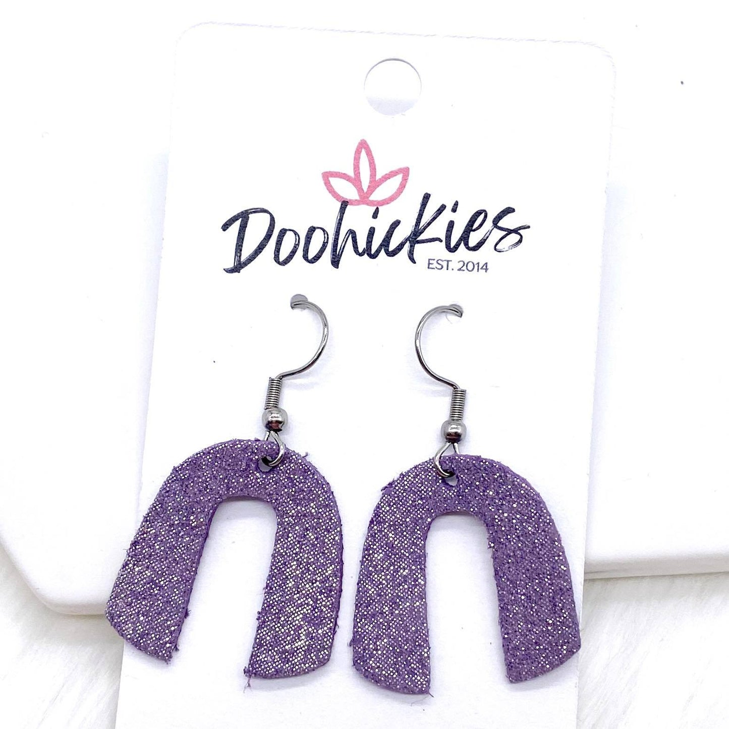 1.5" Lil' Aurora Shimmer Rainbows -Earrings by Doohickies Wholesale