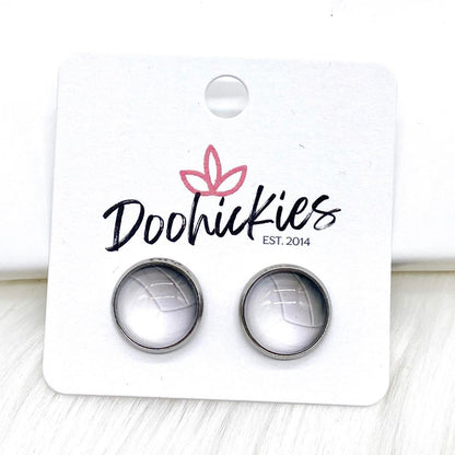 New Volleyball Singles in Stainless Steel Settings -Sports Earrings by Doohickies Wholesale