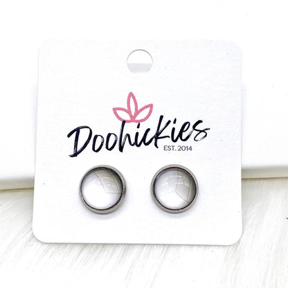 New Volleyball Singles in Stainless Steel Settings -Sports Earrings by Doohickies Wholesale