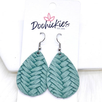 1.5" Pastel Braided Itty Bitties -Earrings by Doohickies Wholesale