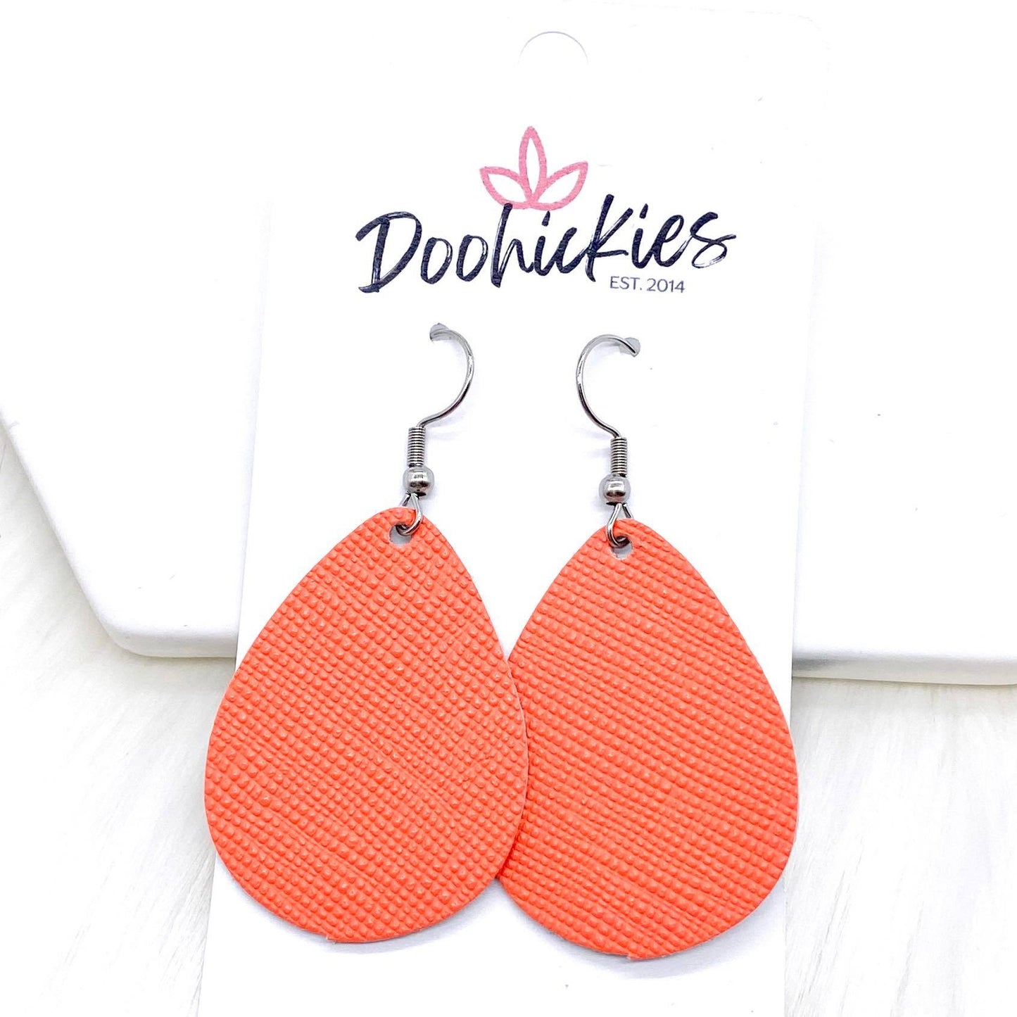 1.5" Floral Mini Collecion (leather) -Earrings by Doohickies Wholesale