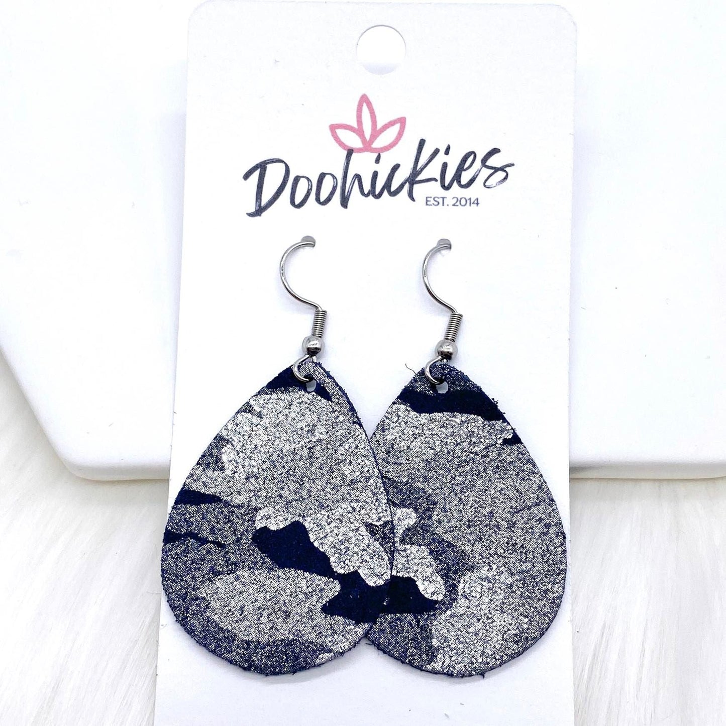 1.5" Camo Shimmer Itty Bitty Collection -Earrings by Doohickies Wholesale