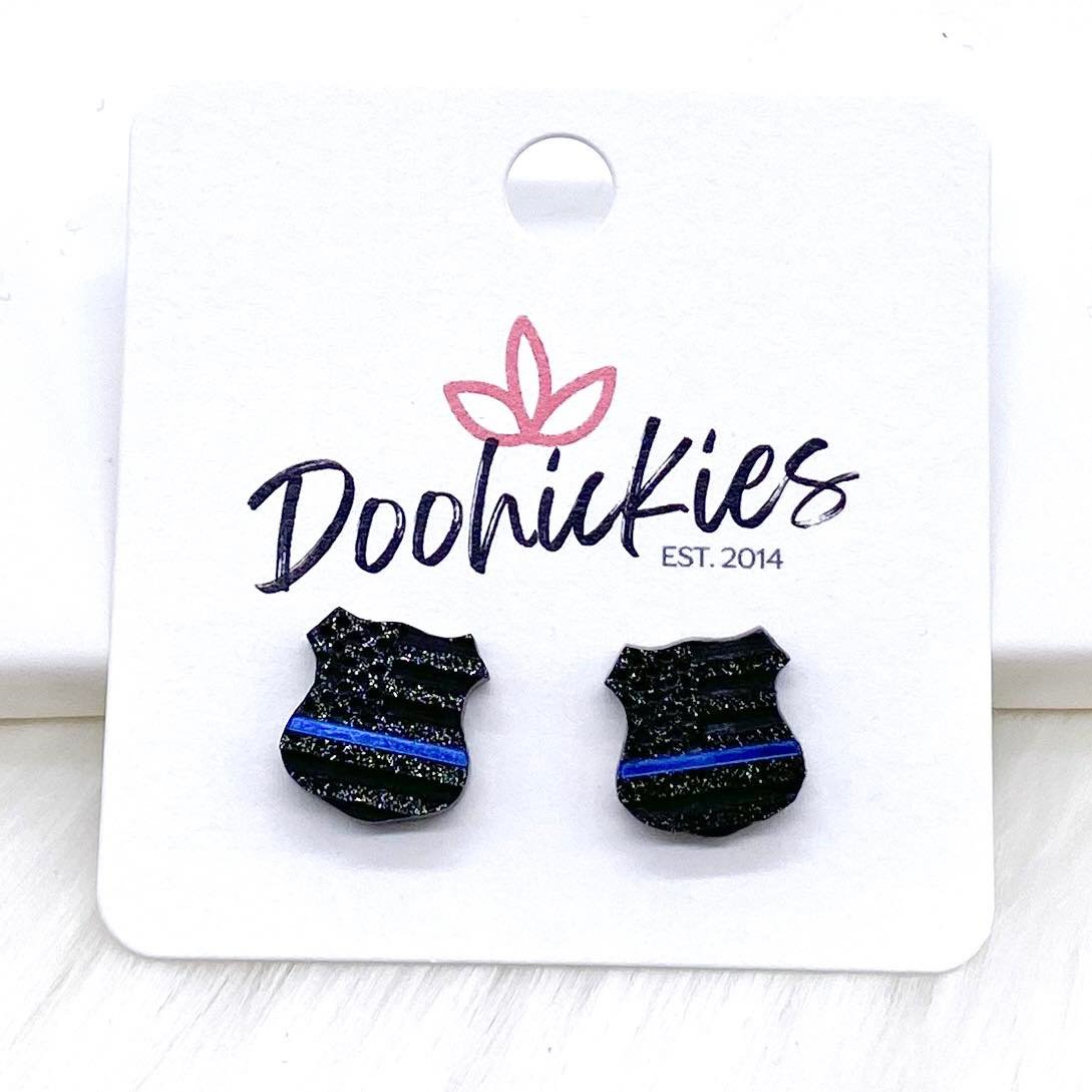 Red & Blue Line Ribbons & Badges by Doohickies Wholesale