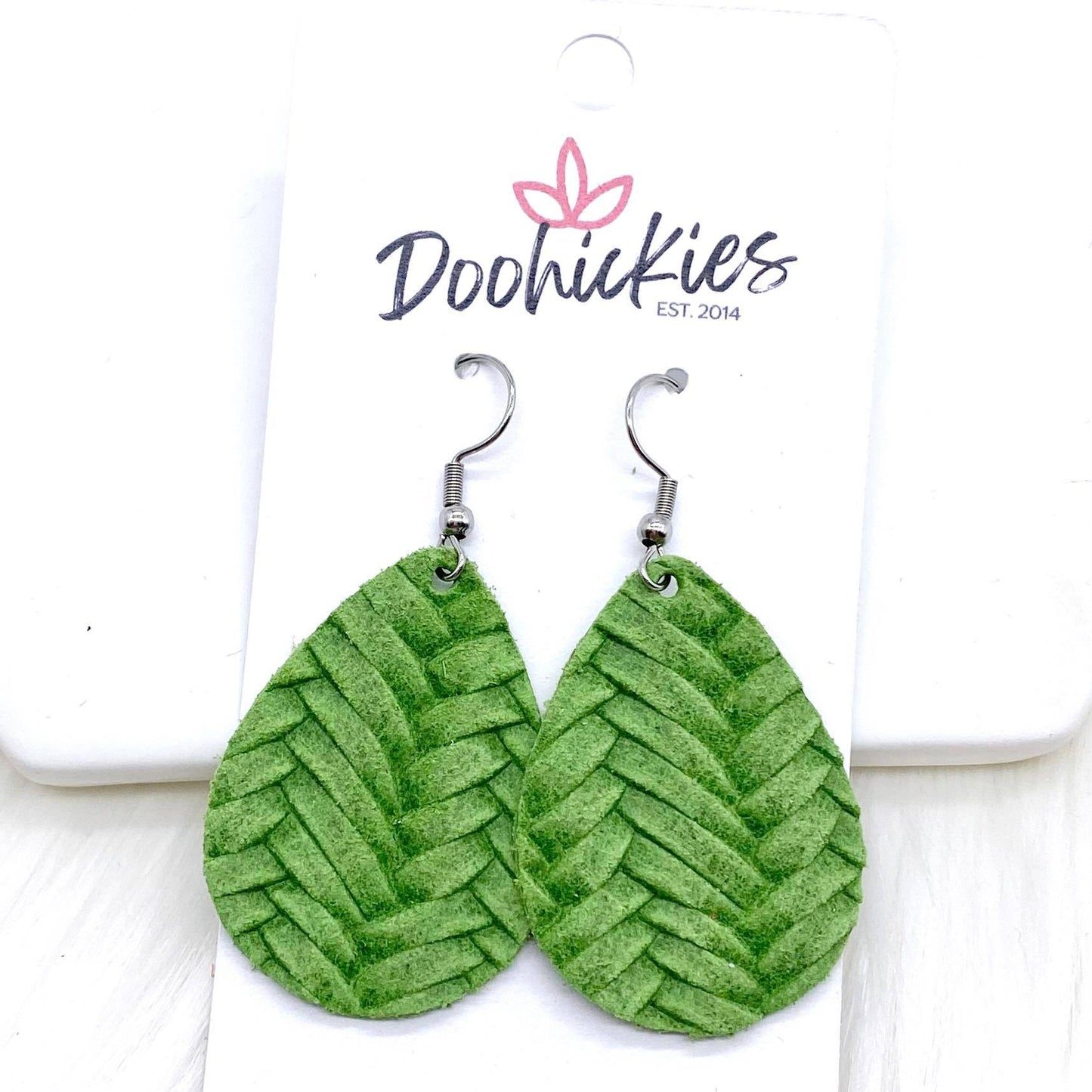 1.5" Bright Braided Itty Bitties -Summer Earrings by Doohickies Wholesale