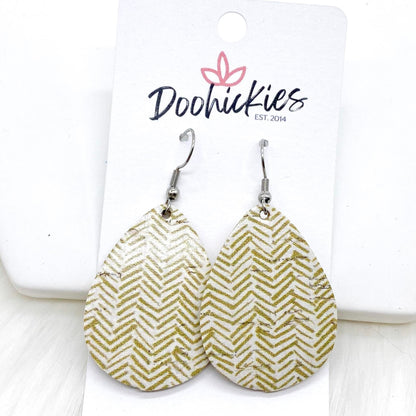 1.5" Beach Corkie Mini Collection -Summer Earrings by Doohickies Wholesale