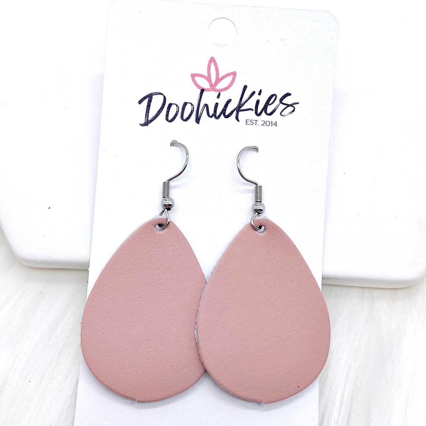 1.5" Watercolor Floral Mini Collection (Leather) -Earrings by Doohickies Wholesale