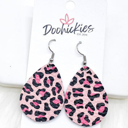 1.5" Wild About Love Mini Collection (leather) -Earrings by Doohickies Wholesale