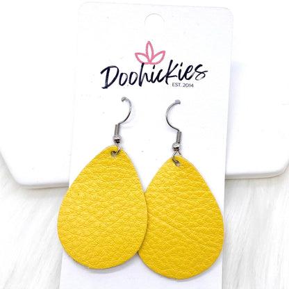 1.5" Floral Mini Collecion (leather) -Earrings by Doohickies Wholesale