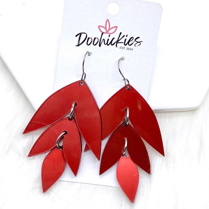 2.5" All-American Lilli Belle Patriotic Acrylics -Patriotic Earrings by Doohickies Wholesale